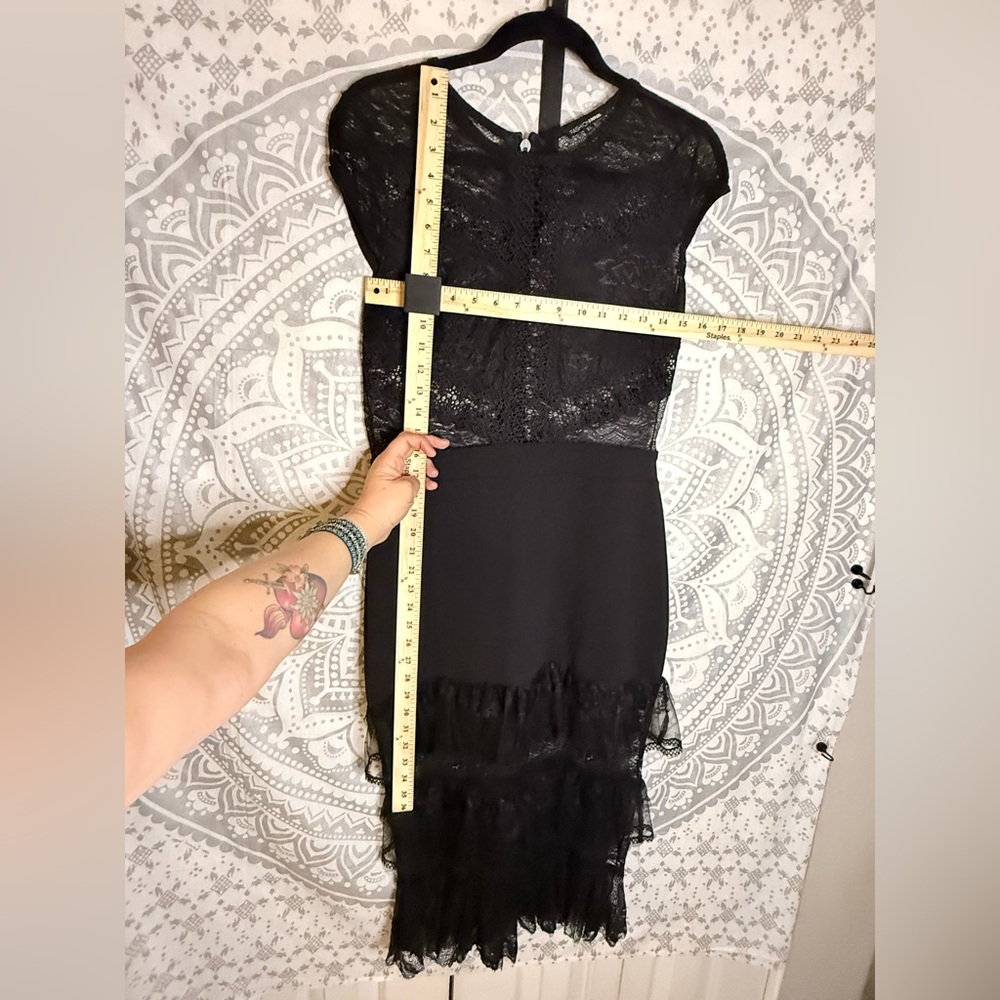 Fashion Nova Black Lace Midi Dress - Picture 3 of 5
